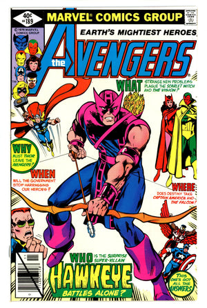 The Avengers Vol 1 189 VF (8.0) (1979)