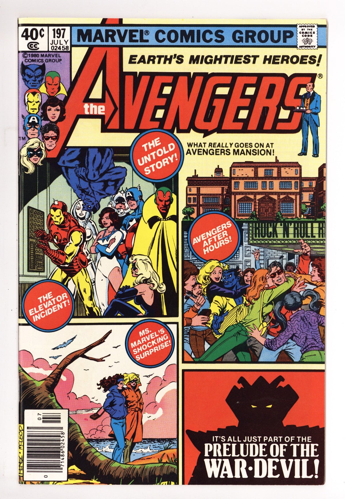 The Avengers Vol 1 197 VF/NM (9.0) (1980) Newsstand 