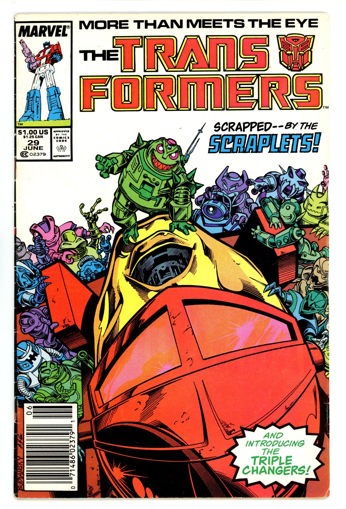 The Transformers 29 Low Grade (1987) Newsstand 