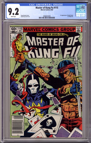 Master of Kung Fu 115 CGC 9.2 (NM-) (1982) Newsstand