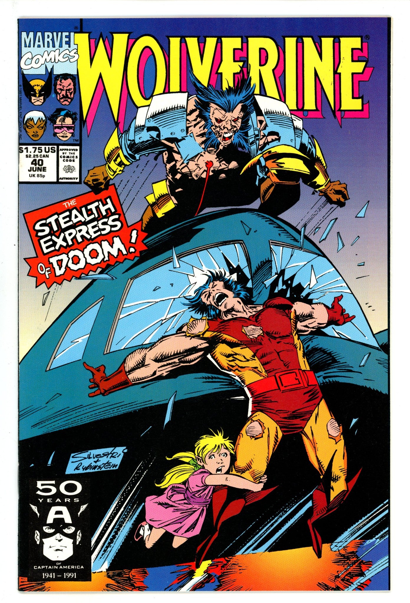 Wolverine Vol 2 40 NM (9.4) (1991) 