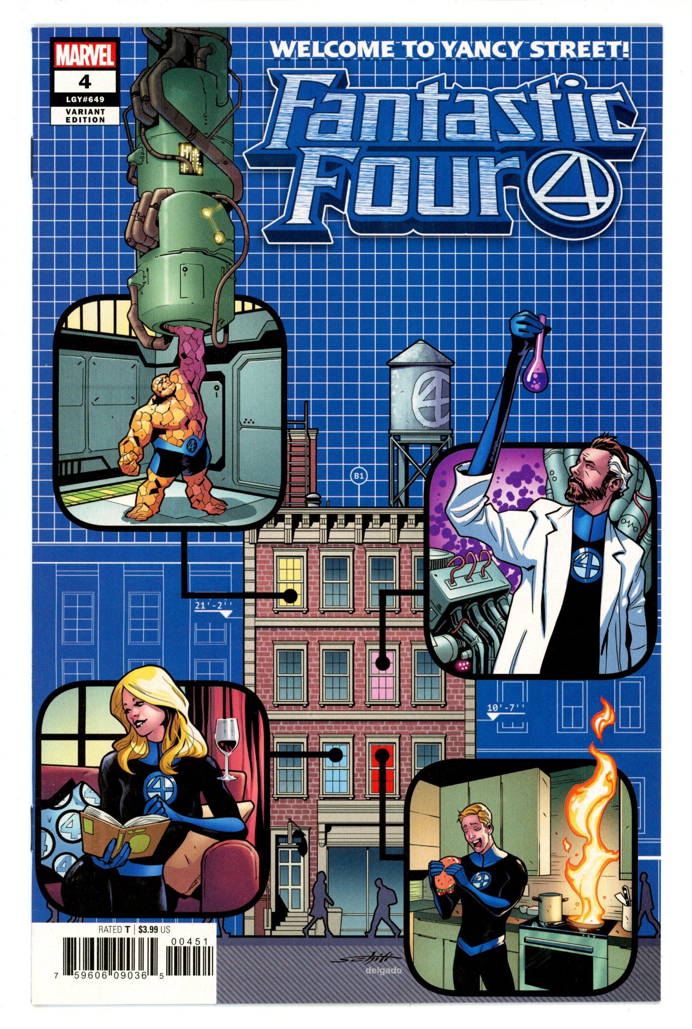 Fantastic Four Vol 6 4 (649) High Grade (2019) Schiti Variant 