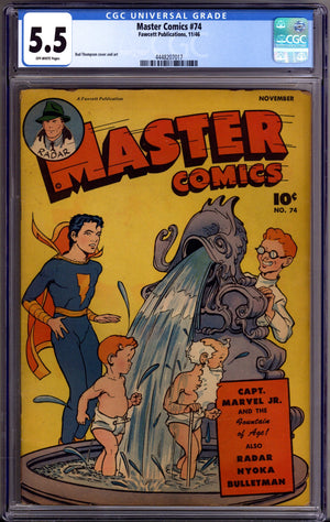 Master Comics 74 CGC 5.5 (FN-) (1946)