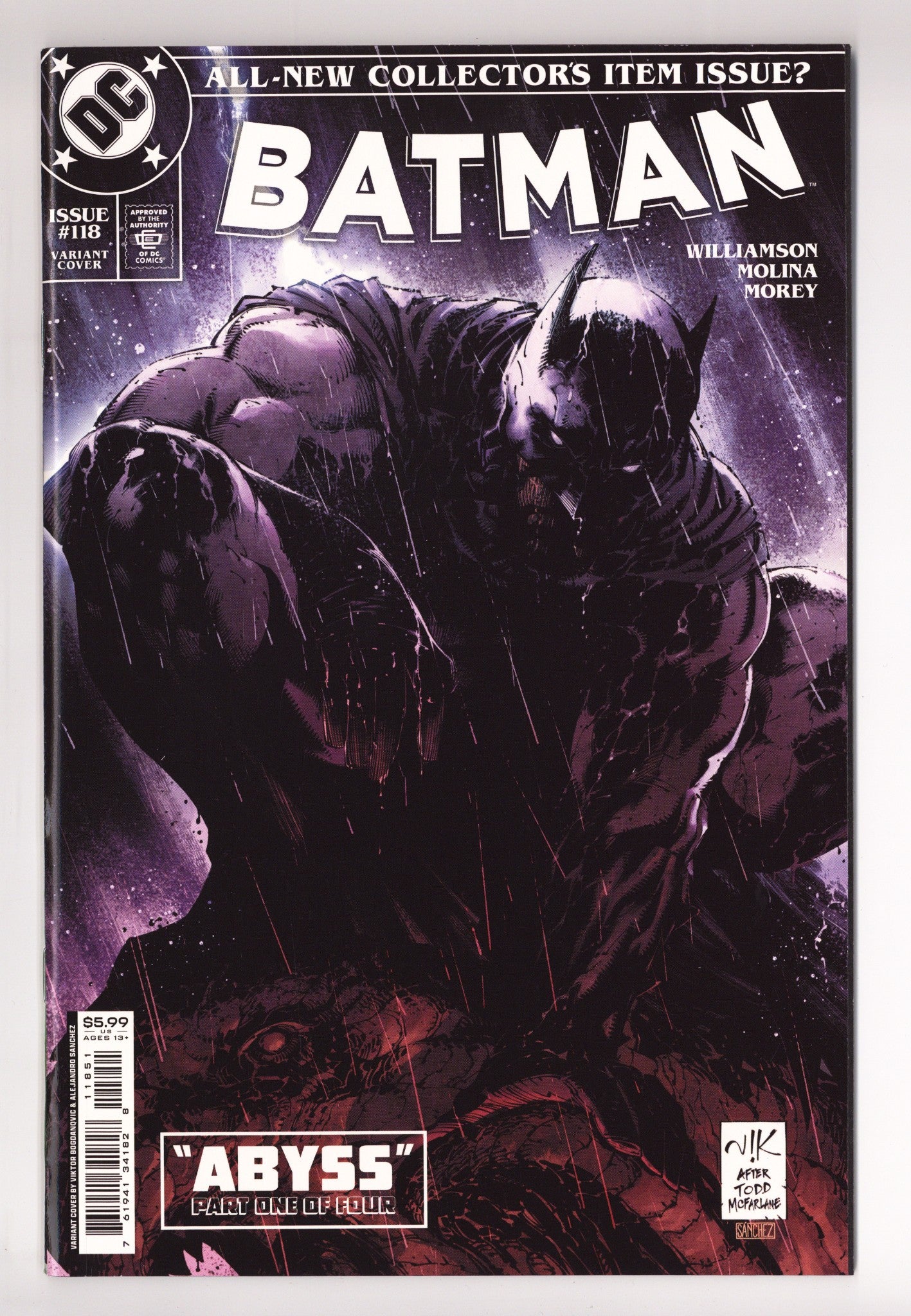 Batman Vol 3 118 High Grade (2022) Bogdanovic Variant 