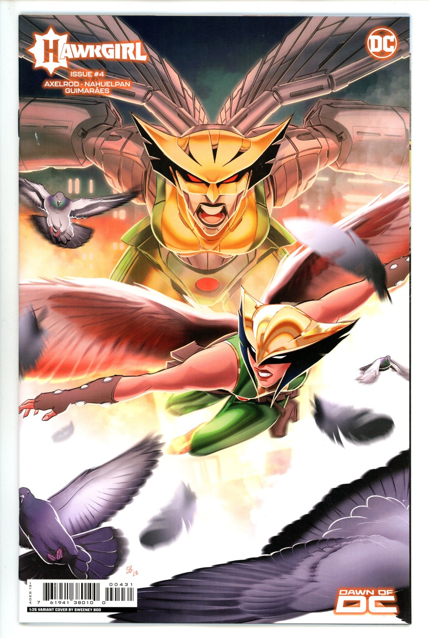 Hawkgirl Vol 2 4 Boo Incentive Variant NM- (2023)