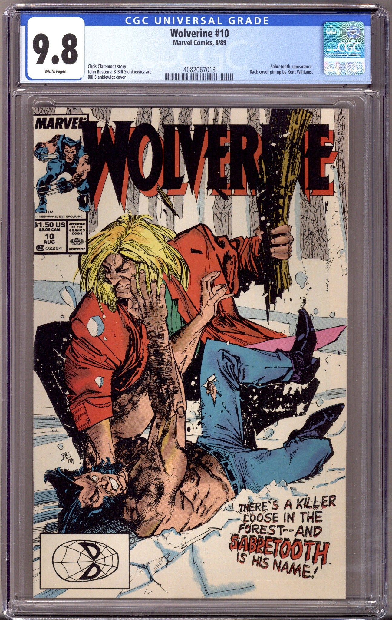 Wolverine Vol 2 10 CGC 9.8 (NM/M) Marvel (1989) | CaptCan Comics