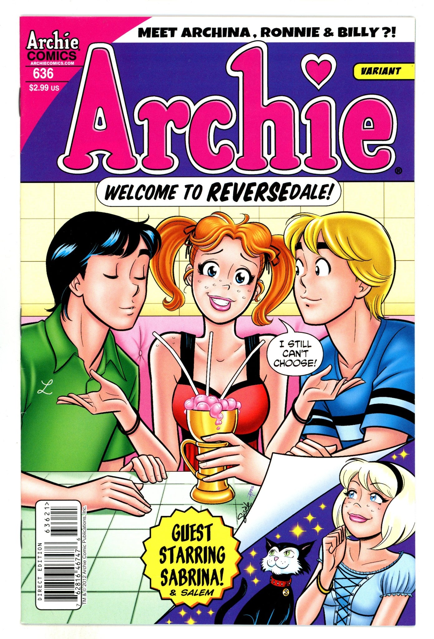 Archie Vol 1 636 VF+ (8.5) (2012) Lagacé Variant 
