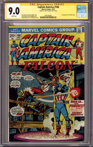 Captain America Vol 1 168 CGC 9.0 (VF/NM) (1973) Signed x1 Cover Tony Isabella