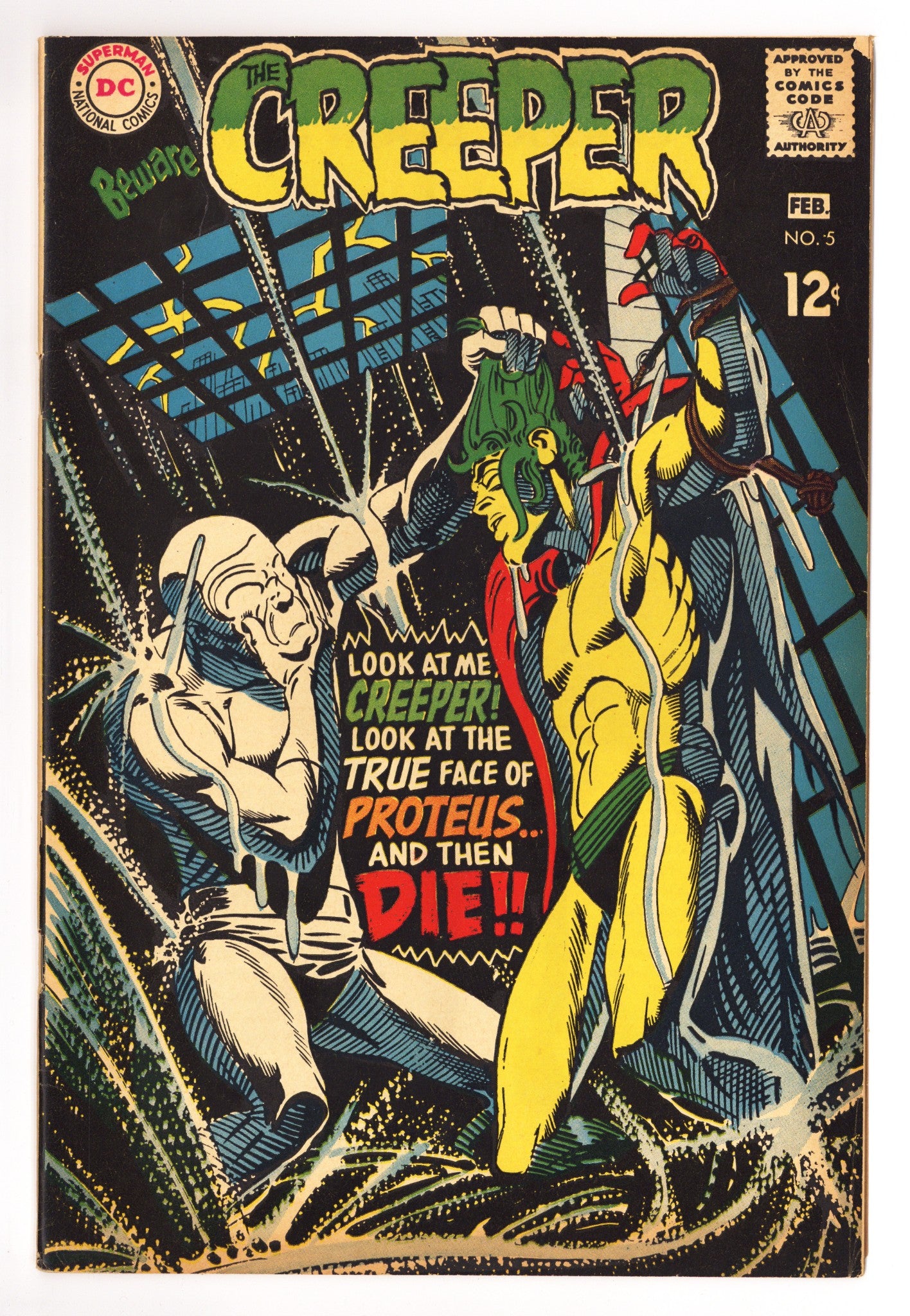 Beware the Creeper Vol 1 5 FN (6.0) (1969) 