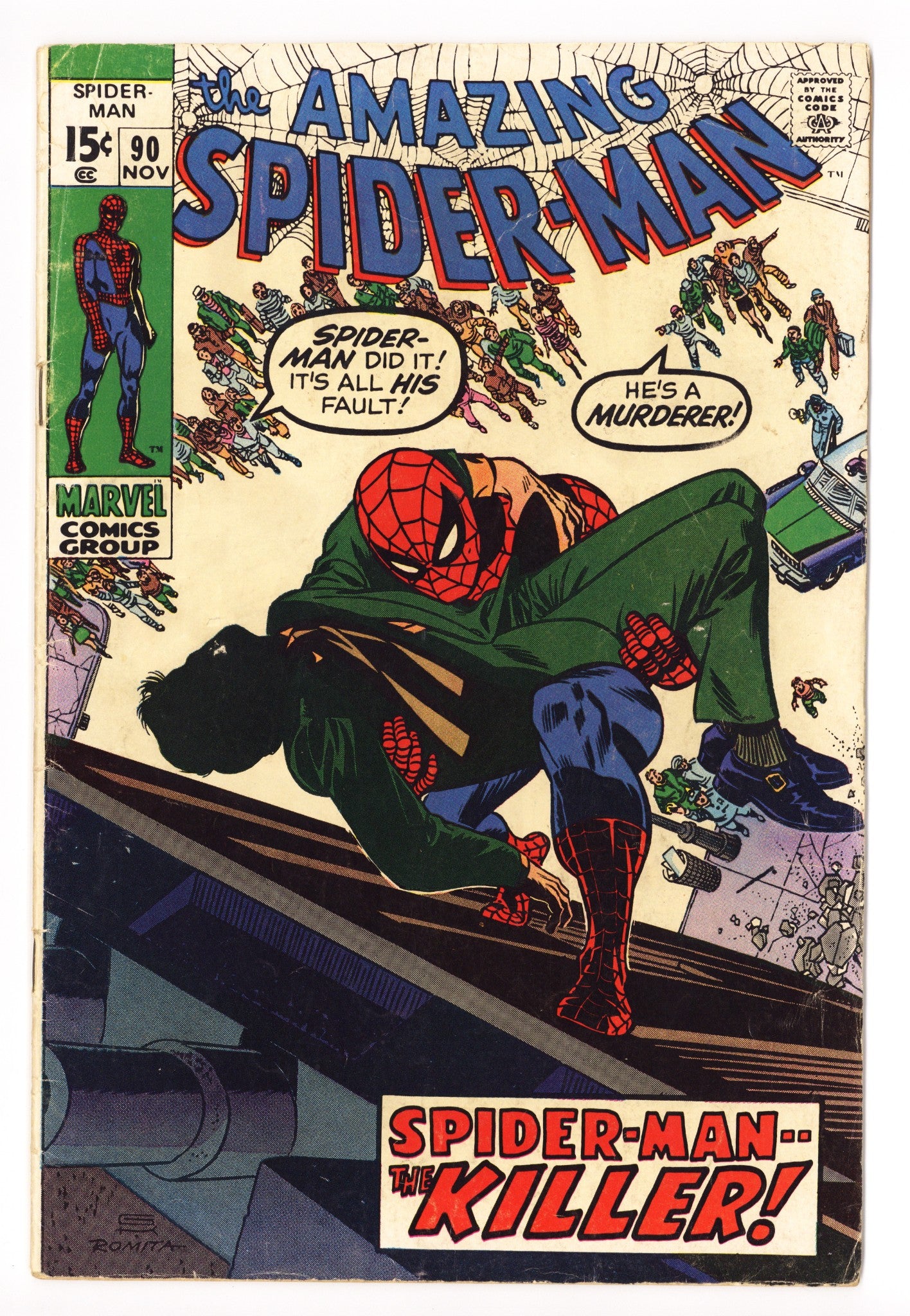 The Amazing Spider-Man Vol 1 90 VG- (3.5) (1970) 