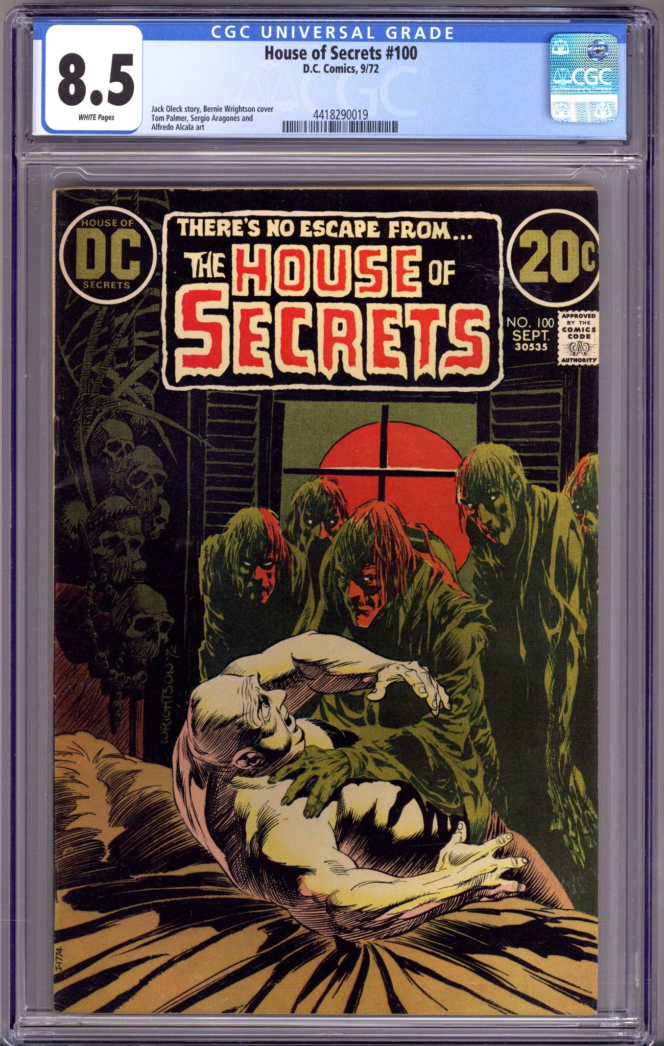 House of Secrets Vol 1 100 CGC 8.5 (VF+) (1972) 