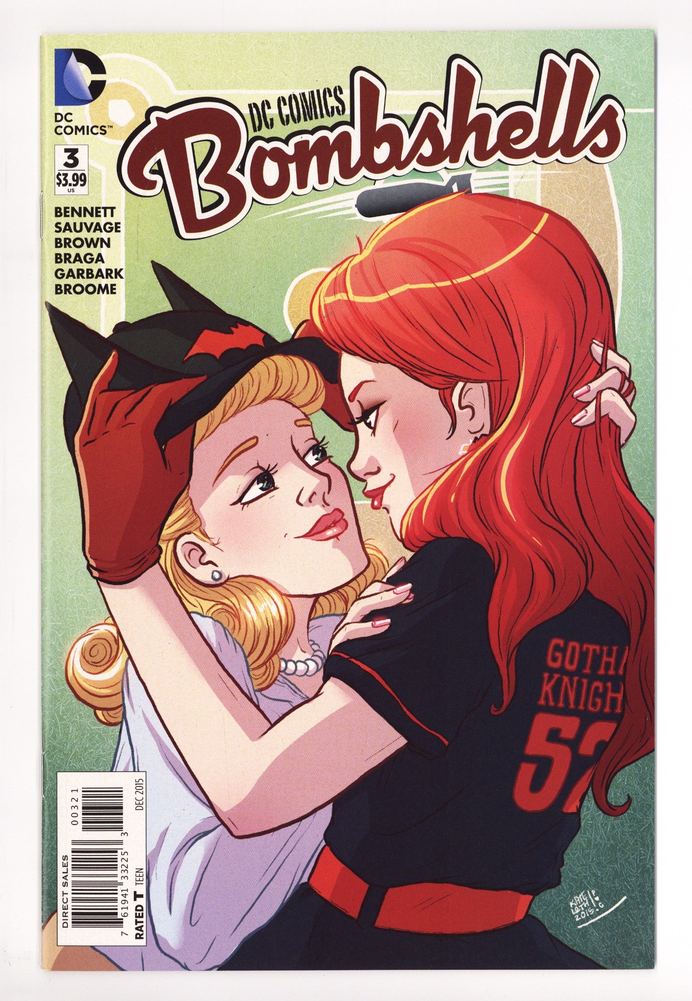 DC Comics: Bombshells 3 VF (8.0) (2015) Leth Incentive Variant 