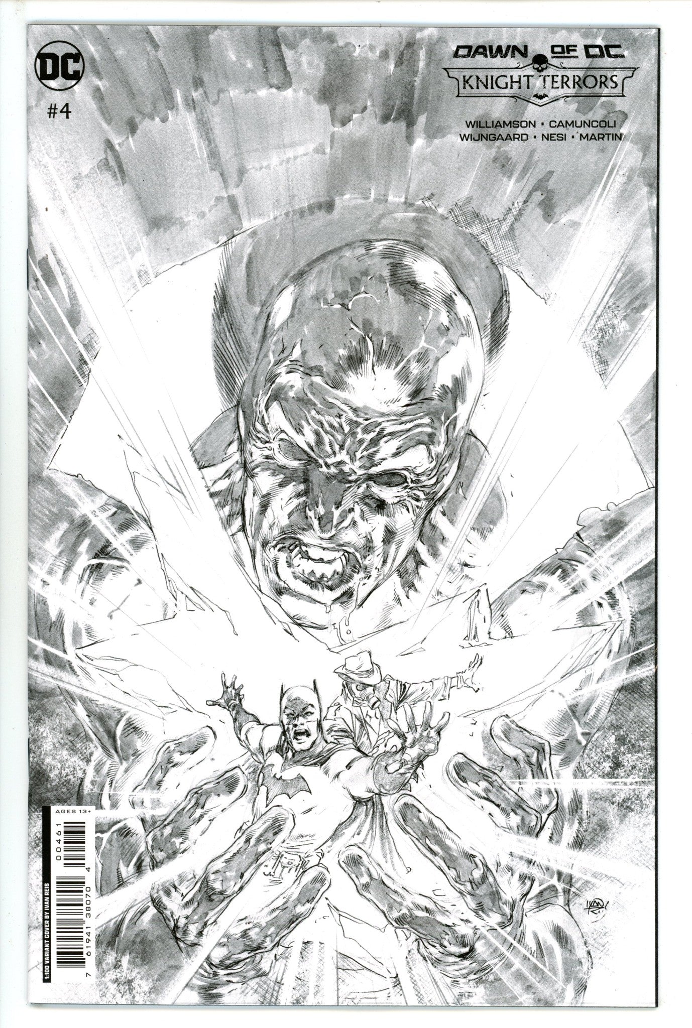 Knight Terrors 4 Reis B&W Incentive Variant NM+ (2023)