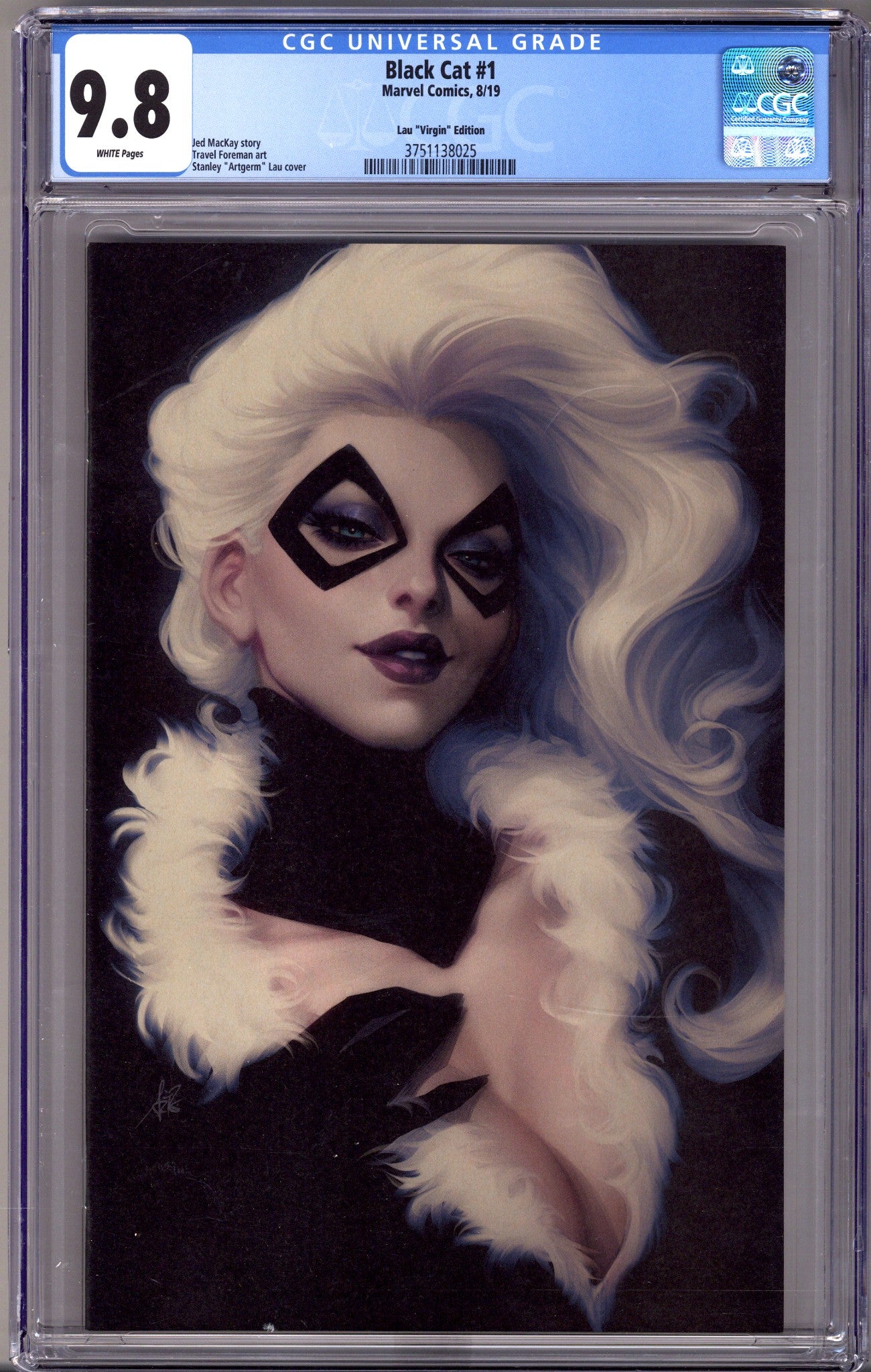 Black Cat Vol 1 1 CGC 9.8 (NM/M)   (2019) Artgerm Virgin   Incentive Variant  