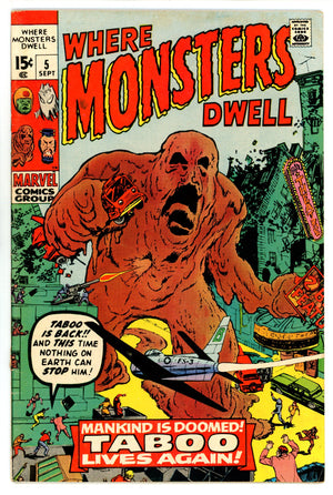 Where Monsters Dwell 5 VG/FN (5.0) (1970)