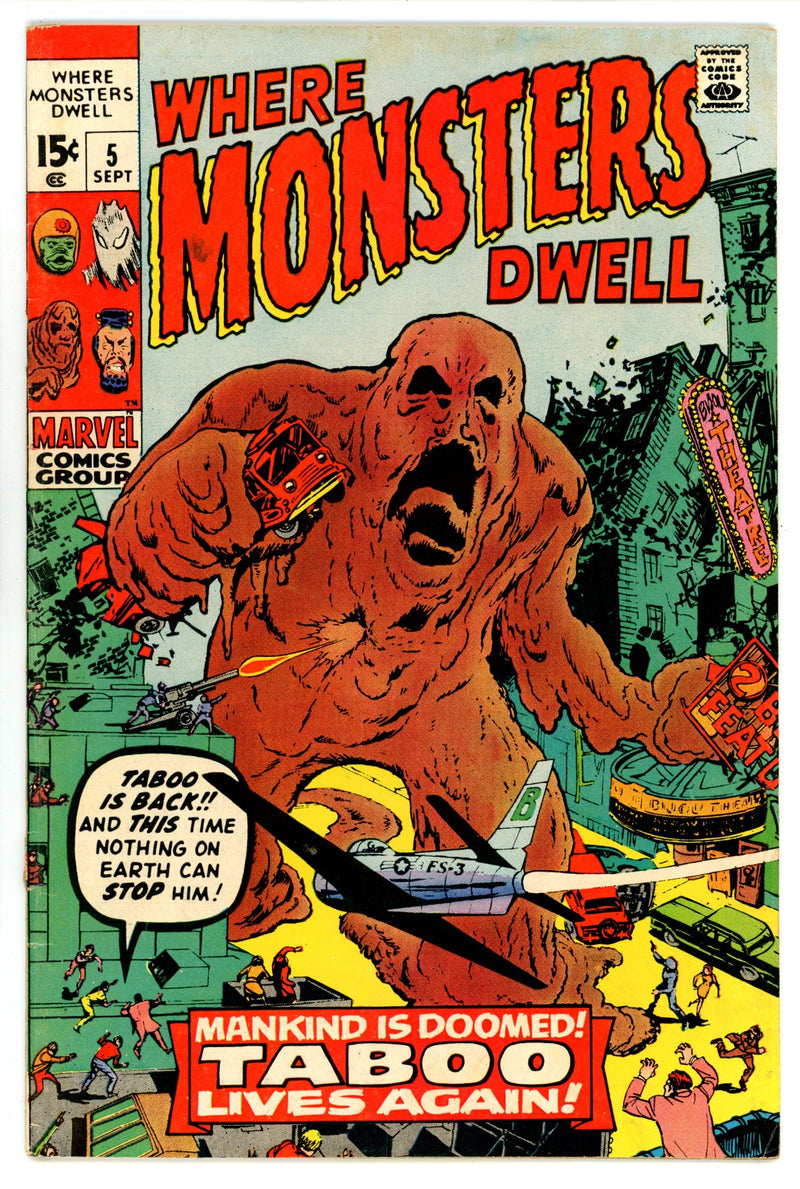 Where Monsters Dwell 5 VG/FN (5.0) (1970) 
