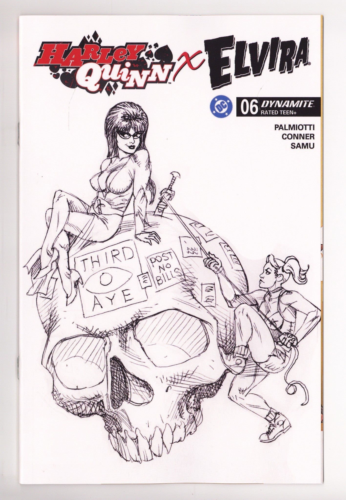 Harley Quinn X Elvira  6 Linsner  B&W Incentive   (2026)