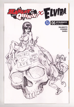 Harley Quinn X Elvira  6 Linsner  B&W Incentive   (2026)