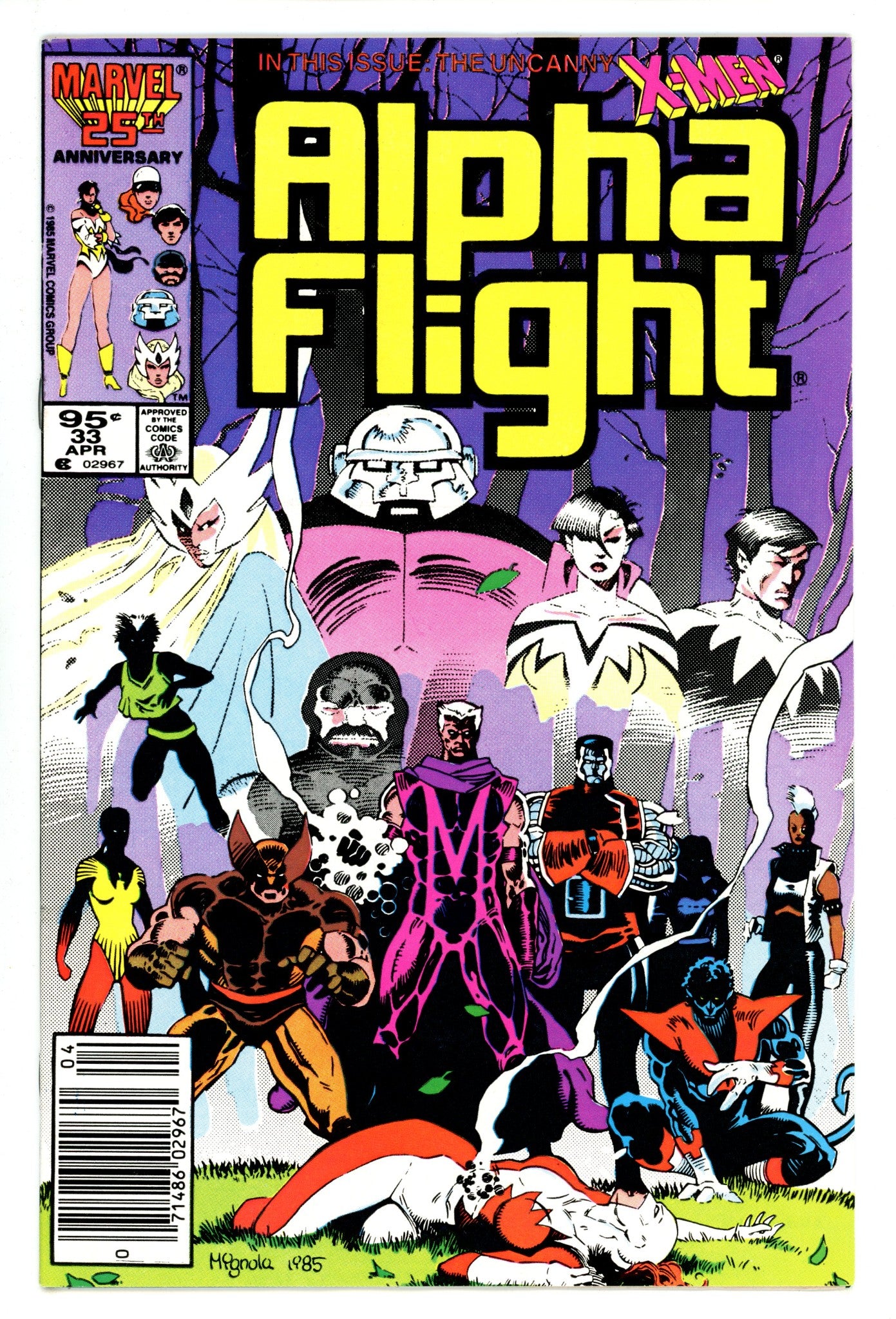 Alpha Flight Vol 1 33 VF (8.0) (1986) Canadian Price Variant 