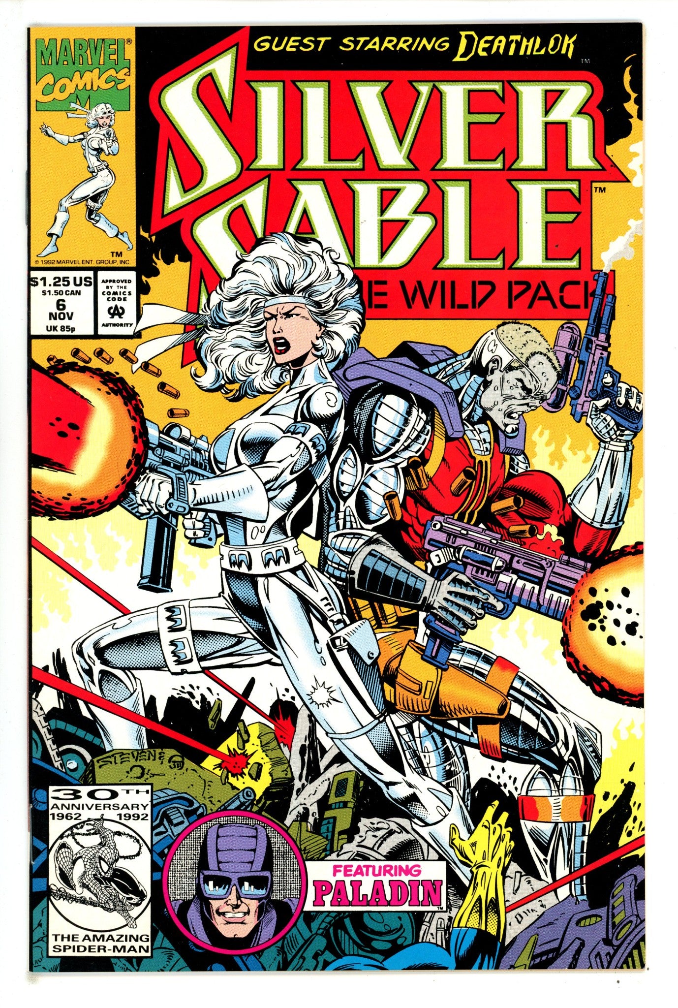 Silver Sable and the Wild Pack 6 High Grade (1992) 