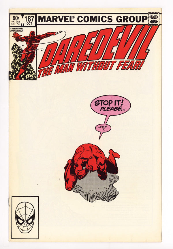 Daredevil Vol 1 187 VF (8.0) (1982)