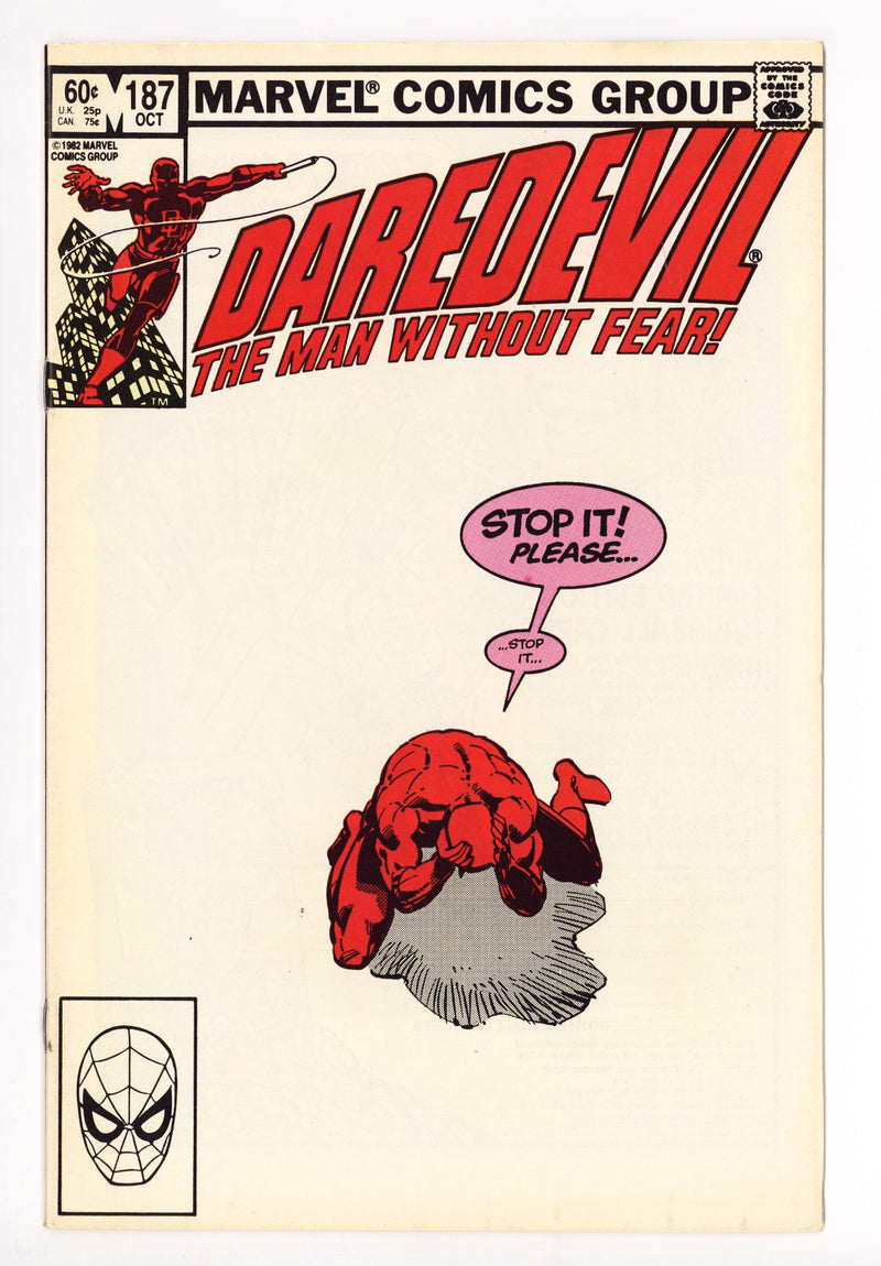 Daredevil Vol 1 187 VF (8.0) (1982) 