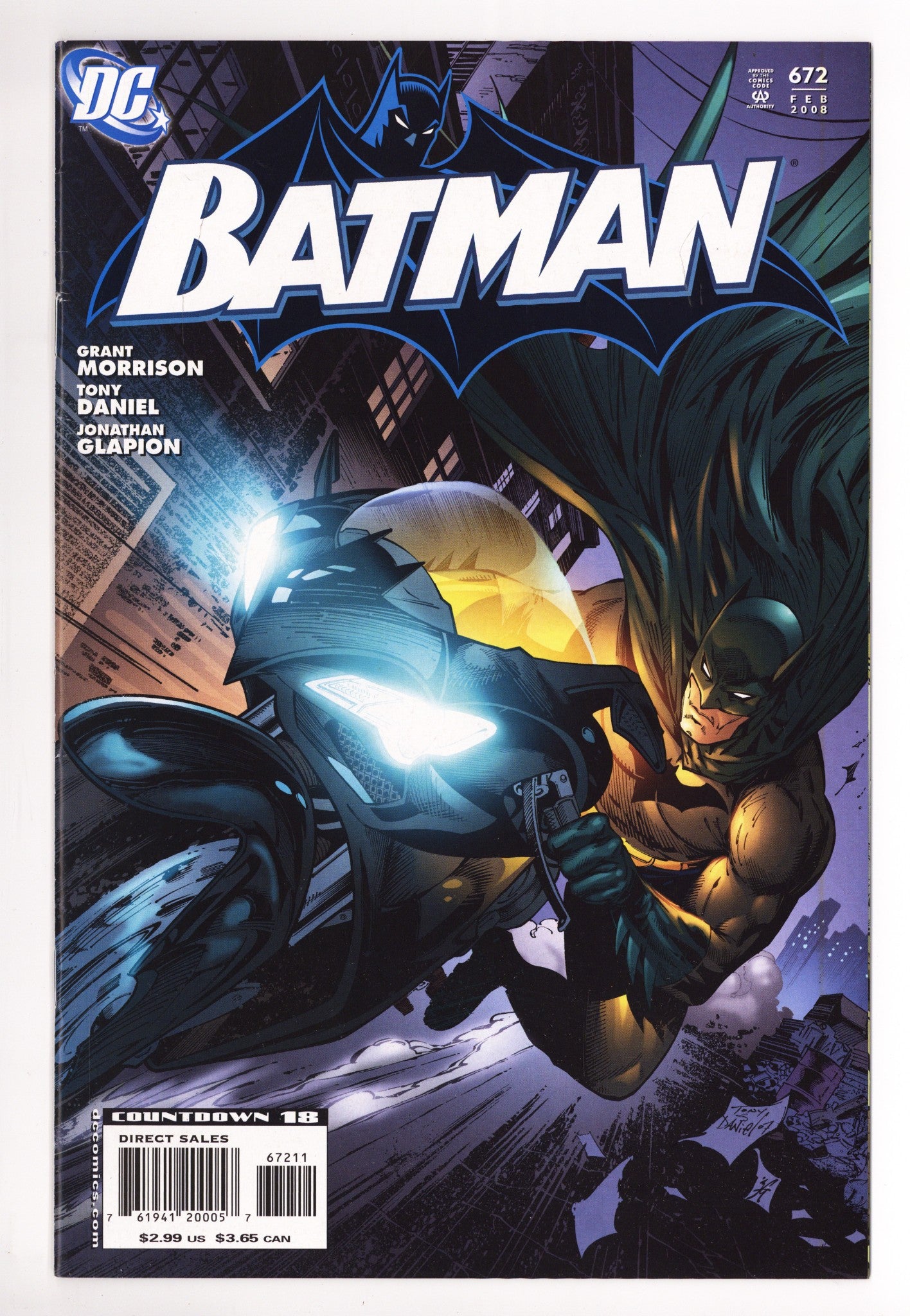Batman Vol 1 672 Mid Grade (2008) 