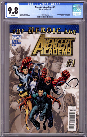 Avengers Academy 1 CGC 9.8 (NM/M) (2010)