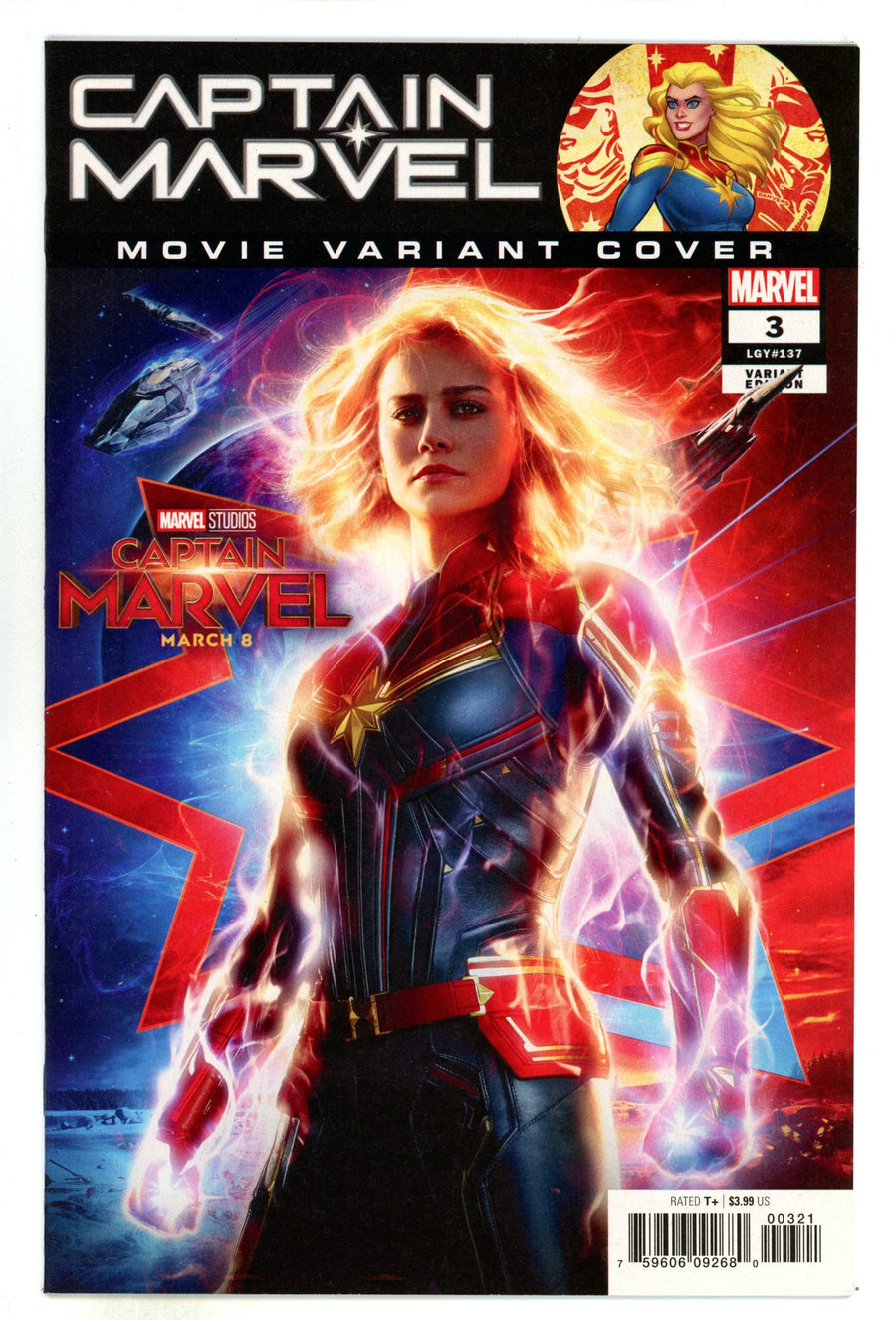 Captain Marvel Vol 11 3 NM- (9.2) (2019) Movie Photo Variant 