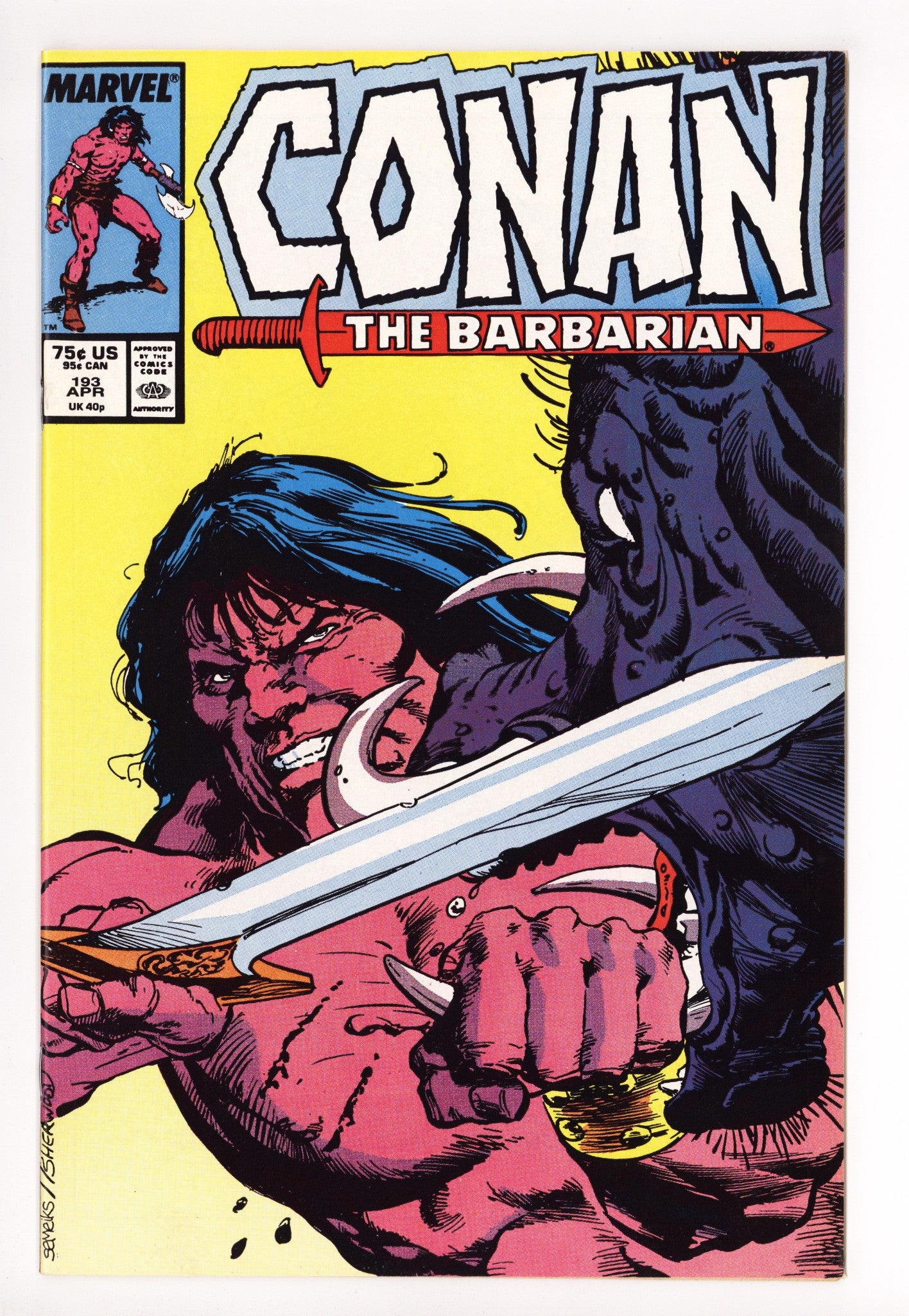 Conan the Barbarian Vol 1 193 High Grade (1987) 