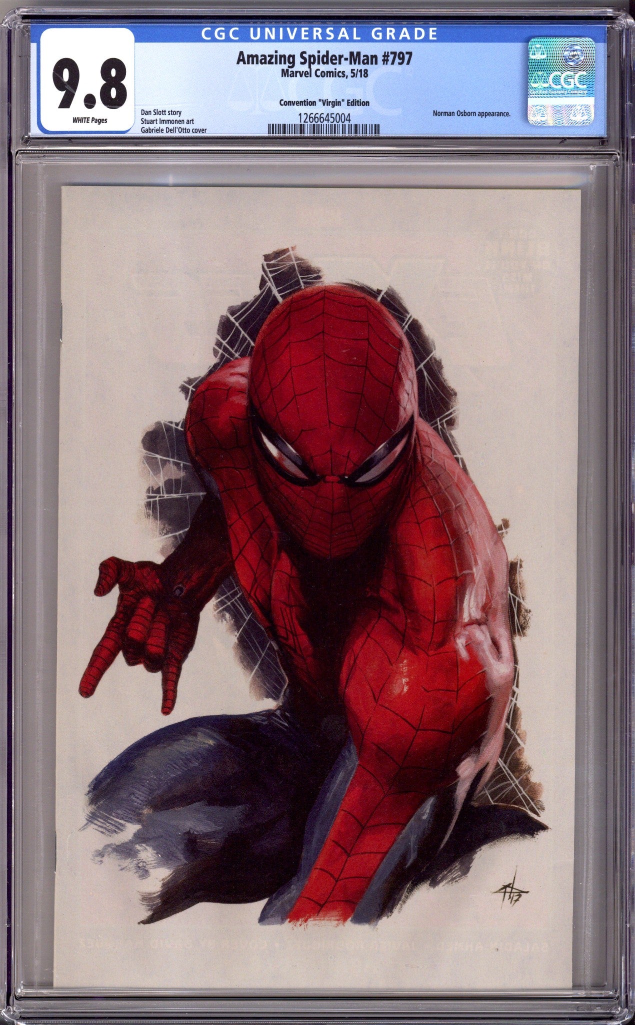 Amazing Spider-Man Vol 4 797 CGC 9.8 (NM/M) (2018) Dell'Otto Virgin Convention Variant 