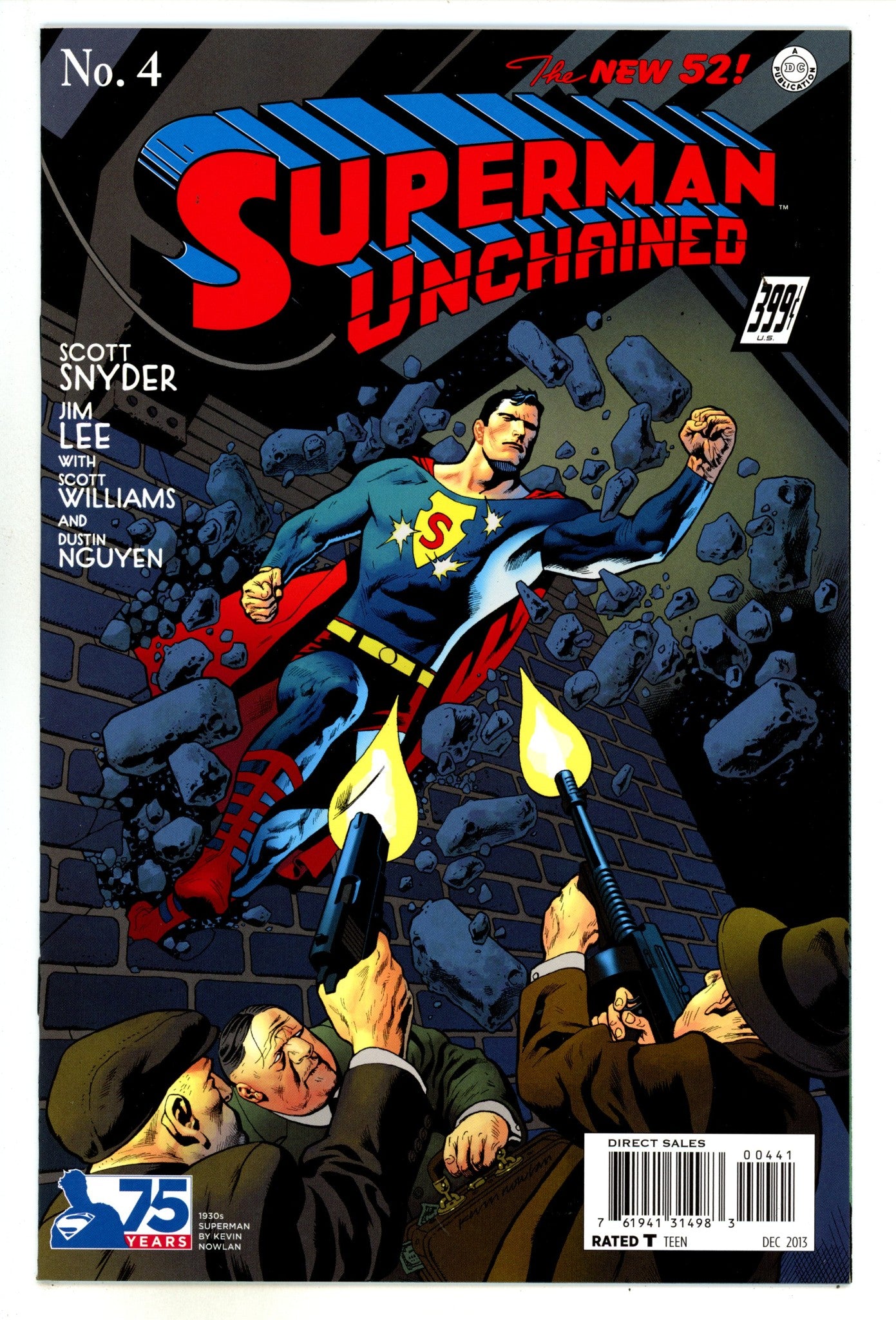 Superman Unchained 4 NM- (9.2) (2013) Nowlan Incentive Variant 