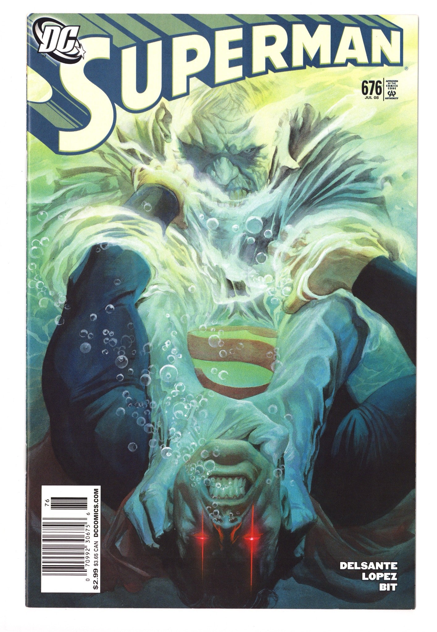 Superman Vol 1 676 VF- (7.5) (2008) Newsstand 