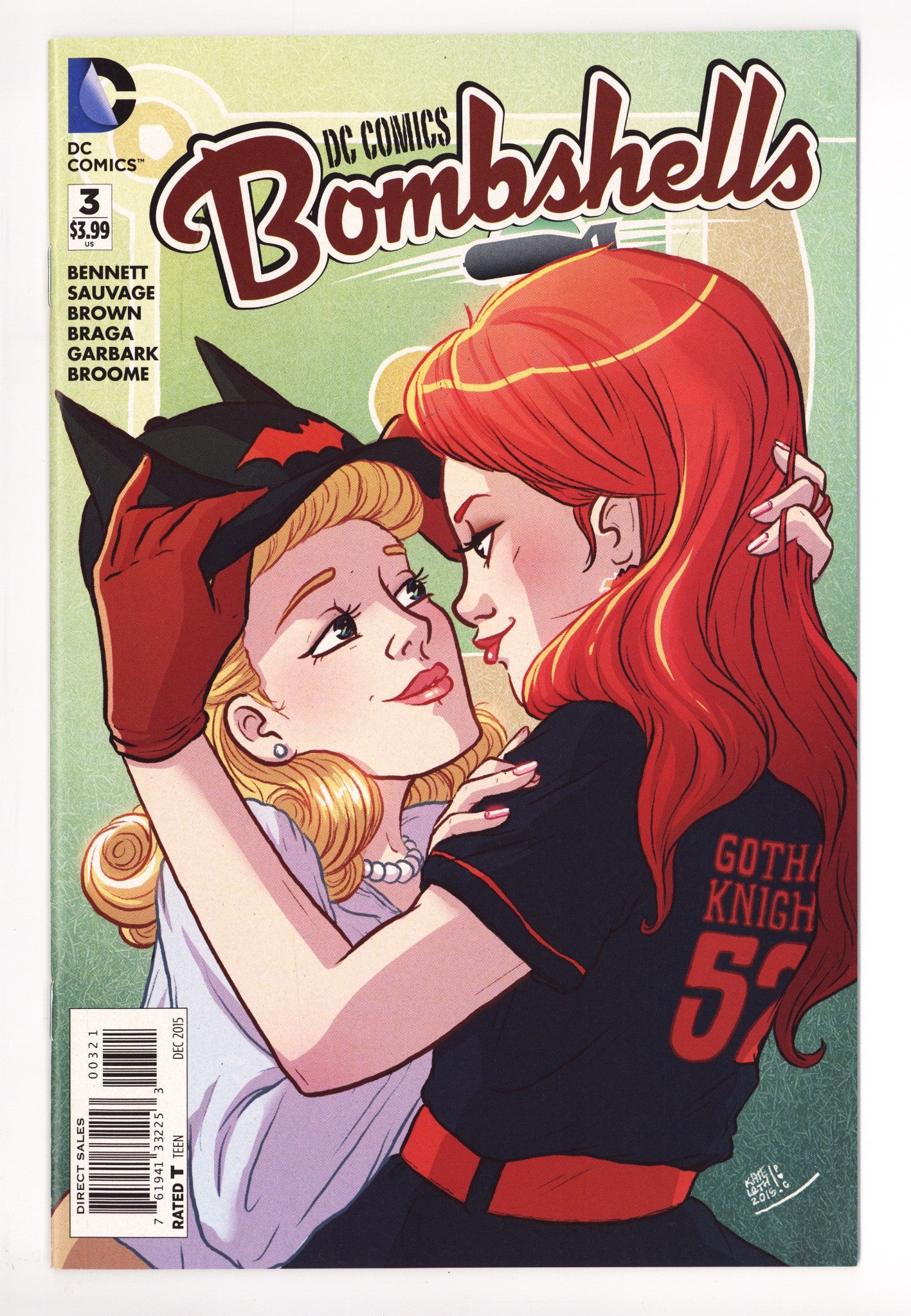 DC Comics: Bombshells 3 VF/NM (9.0) (2015) Leth Incentive Variant 