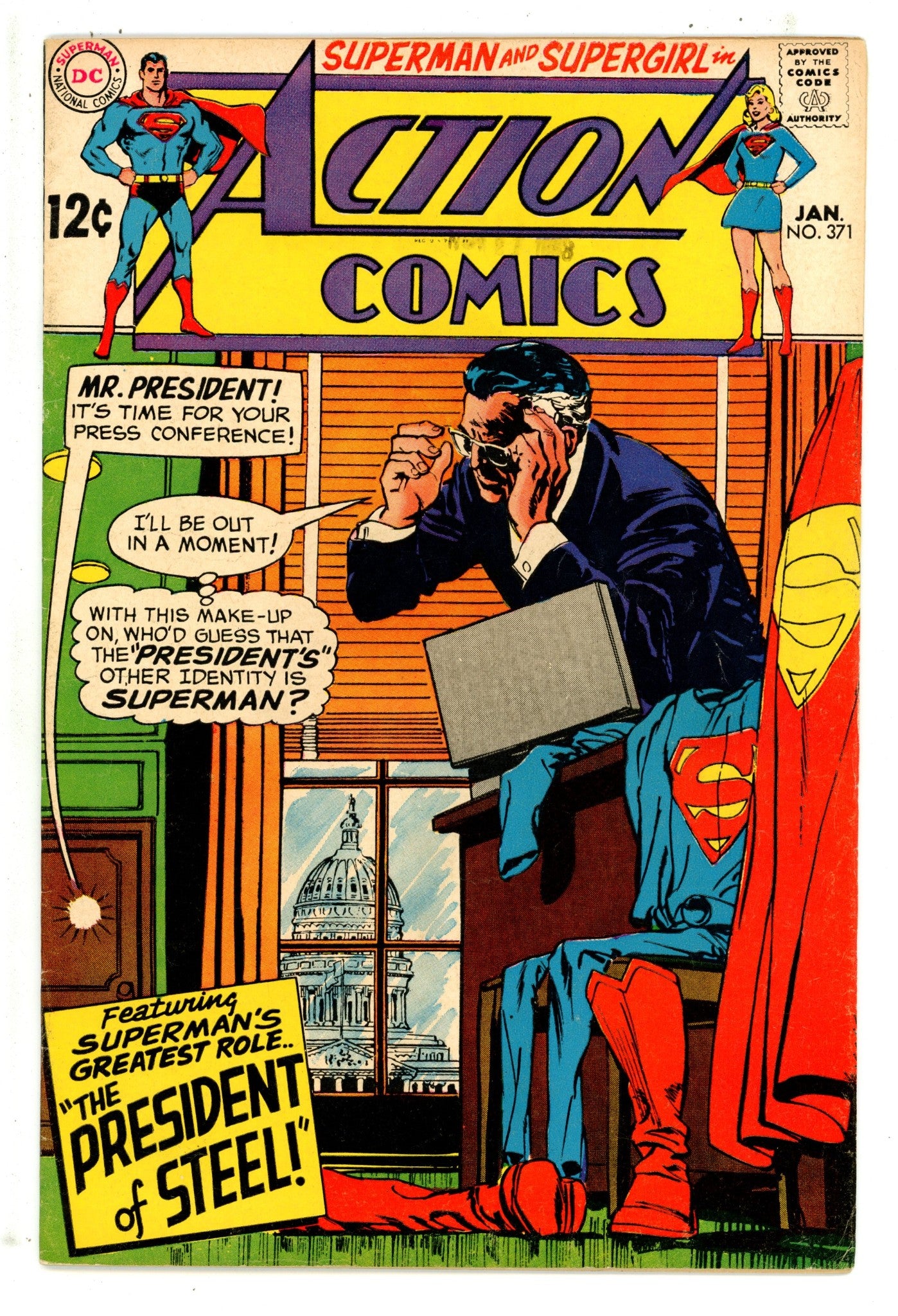 Action Comics Vol 1 371 FN+ (6.5) (1969) 