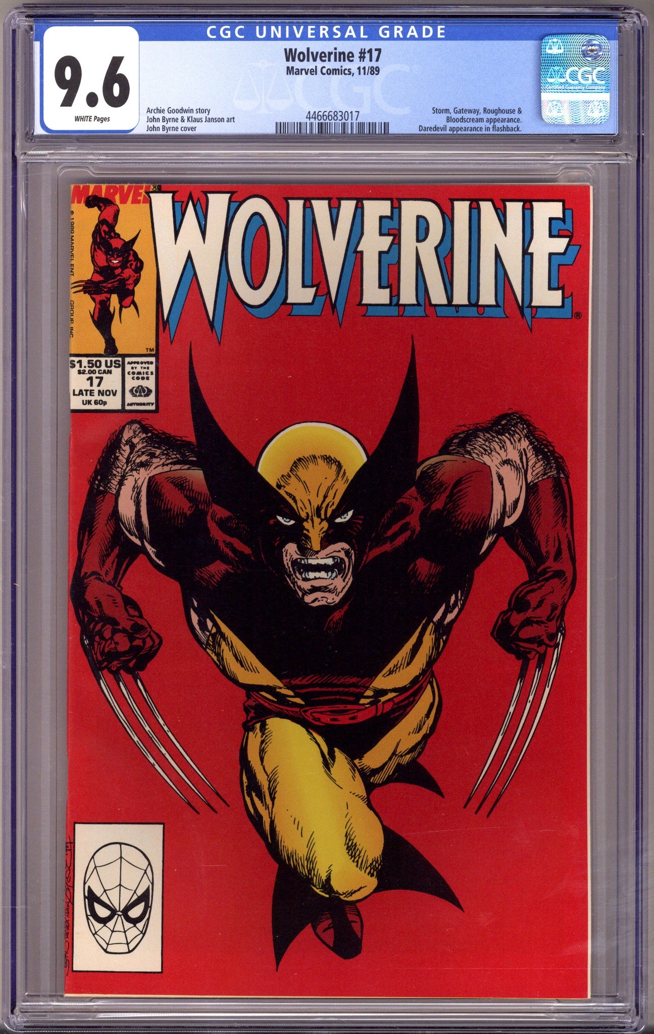 Wolverine Vol 2 17 CGC 9.6 (NM+) (1989) 