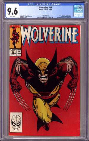 Wolverine Vol 2 17 CGC 9.6 (NM+) (1989)