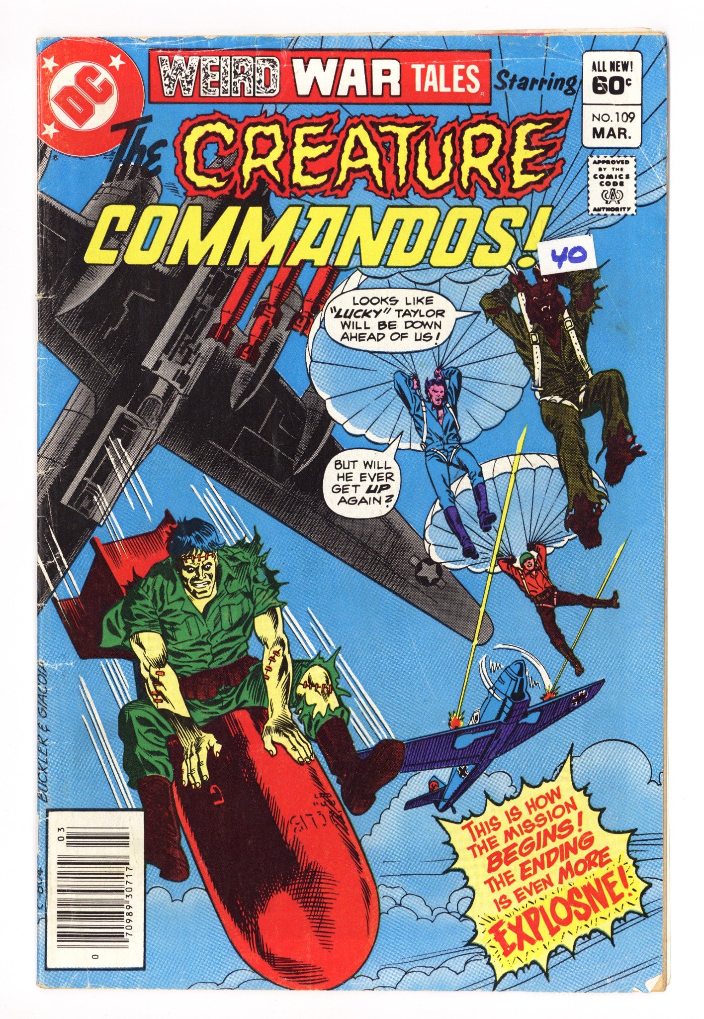 Weird War Tales Vol 1 109 GD+ (2.5) (1982) Newsstand 