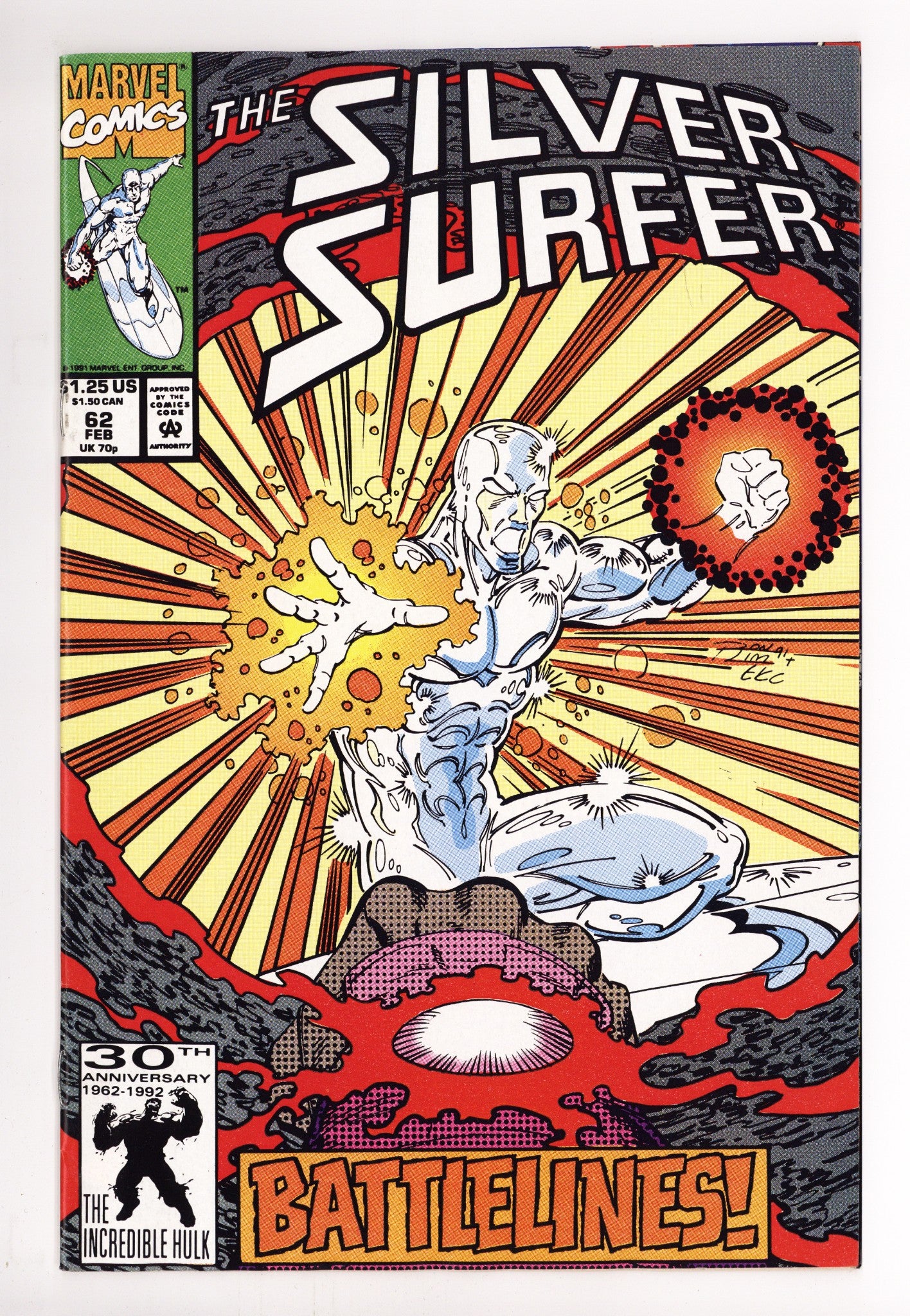 Silver Surfer Vol 3 62 Mid Grade (1992) 