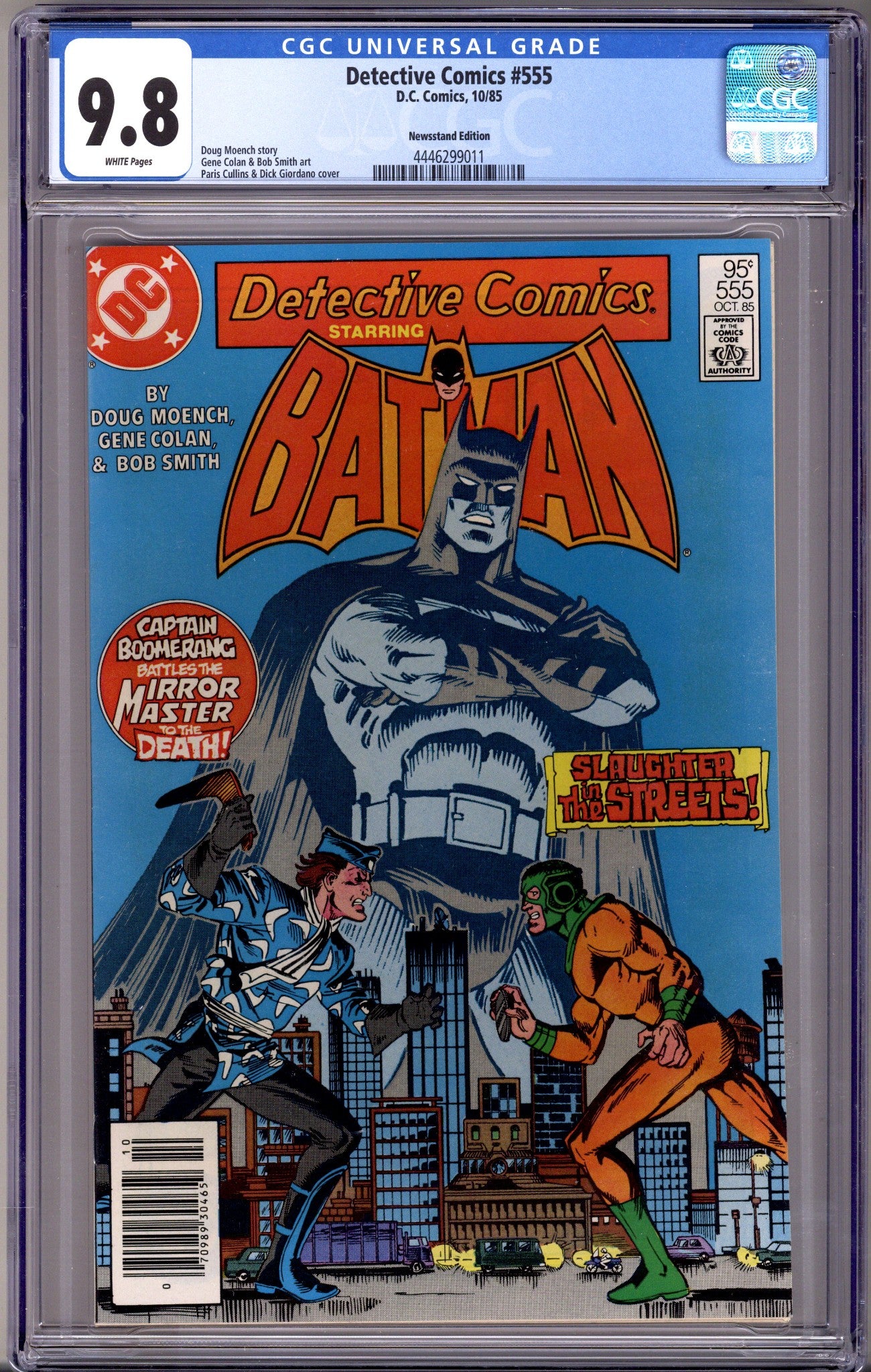 Detective Comics Vol 1 555 CGC 9.8 (NM/M) (1985) Canadian Price Variant