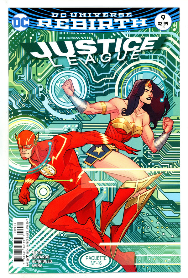 Justice League Vol 2 9 High Grade (2017) Paquette Variant