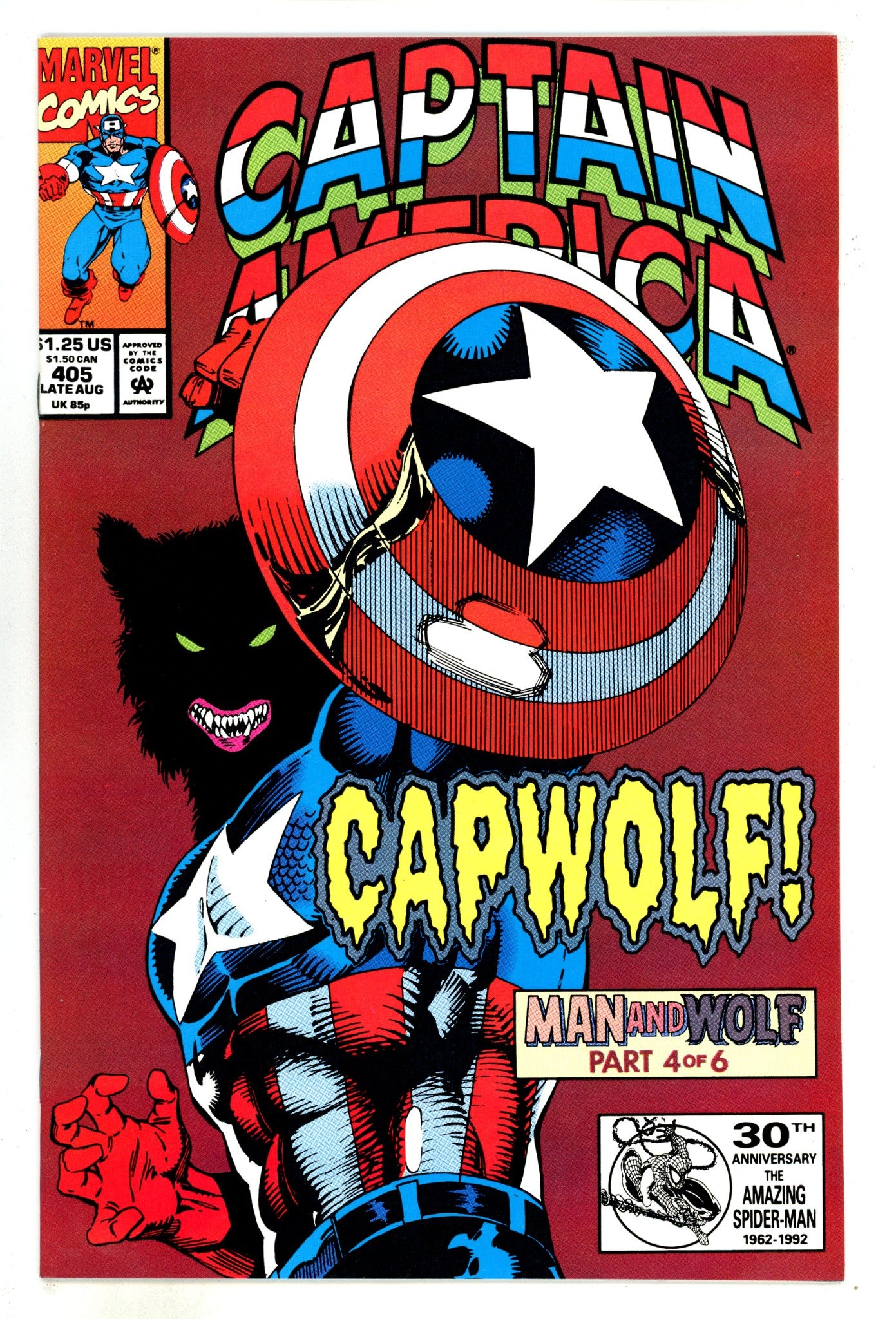 Captain America Vol 1 405 High Grade (1992) 