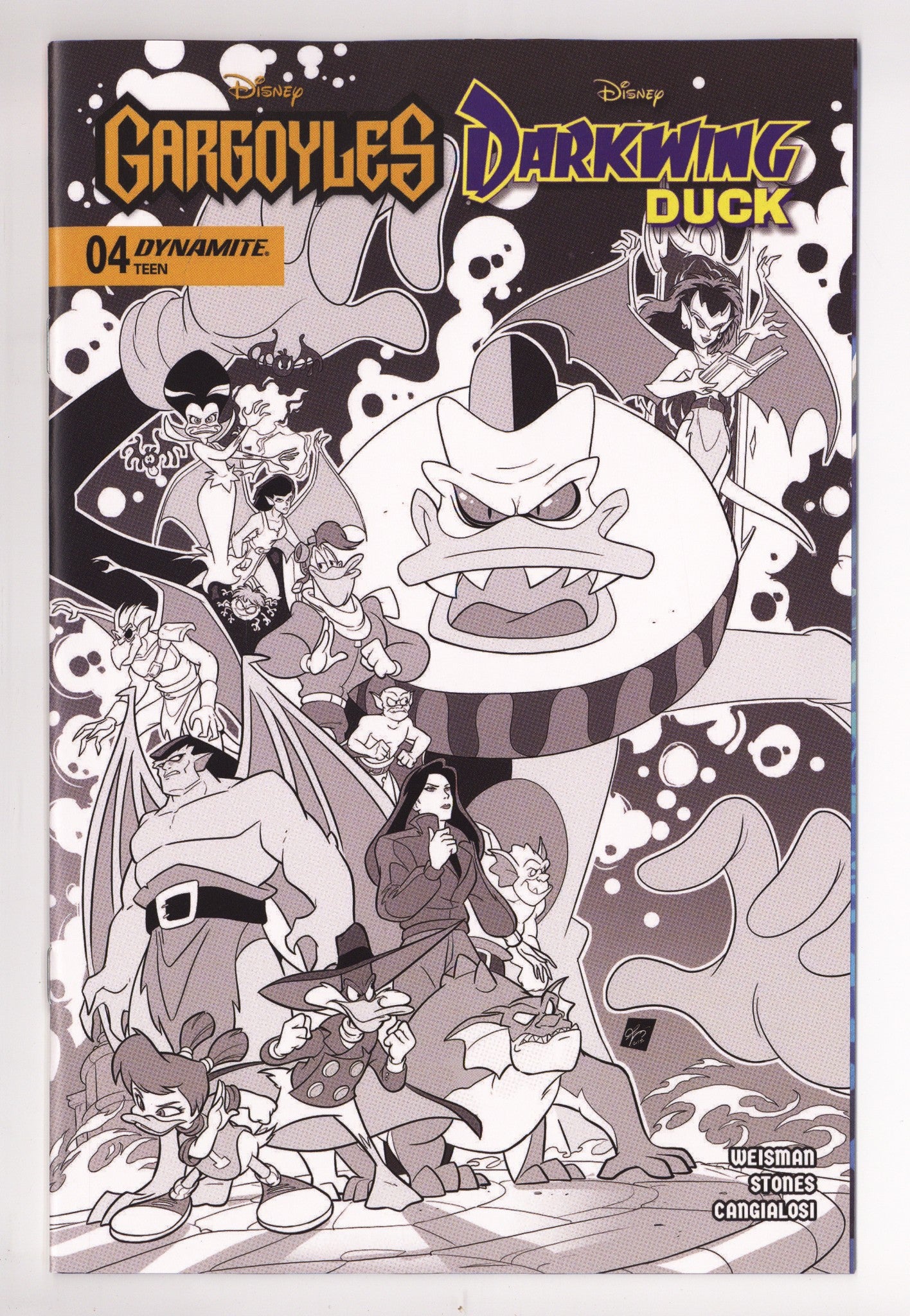 Gargoyles Darkwing Duck 4 Cangialosi B&W Incentive (2026)