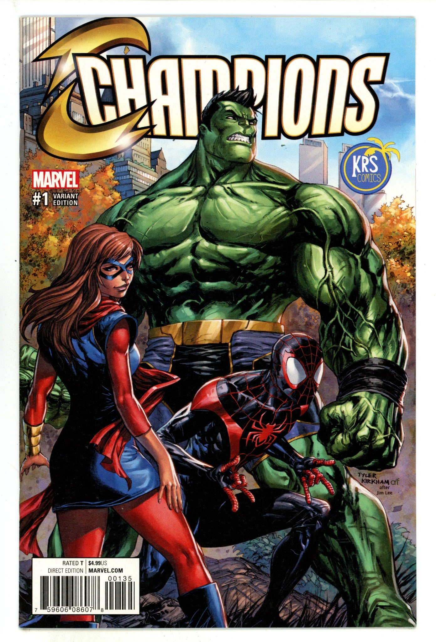 Champions Vol 2 1 NM- (9.2) (2016) Kirkham Exclusive Variant 