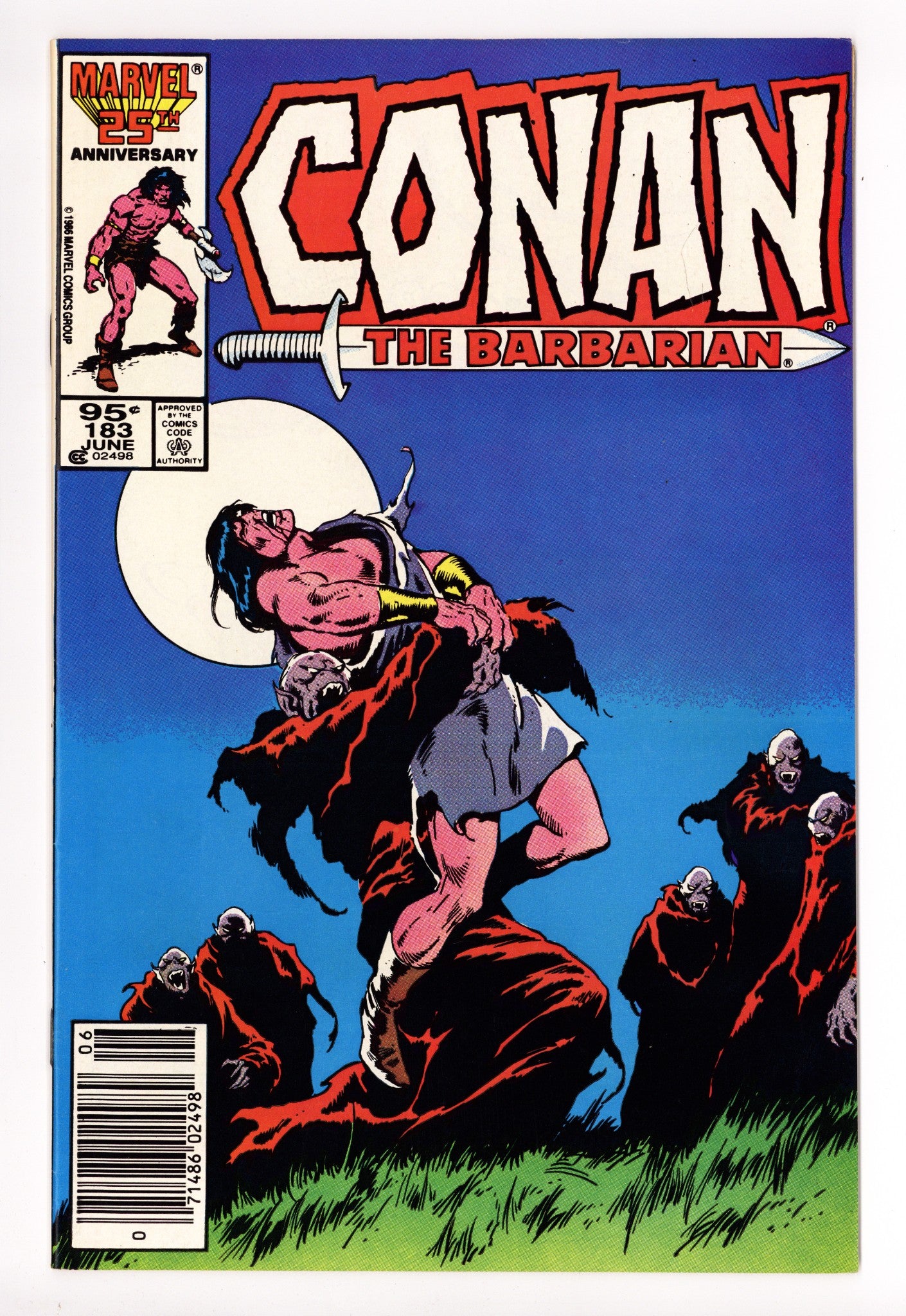 Conan the Barbarian Vol 1 183  NM- (9.2)   (1986)     Canadian Price Variant  