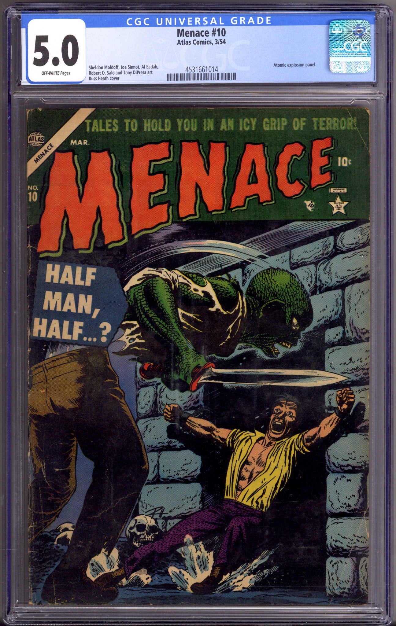 Menace 10 CGC 5.0 (VG/FN) (1954) 