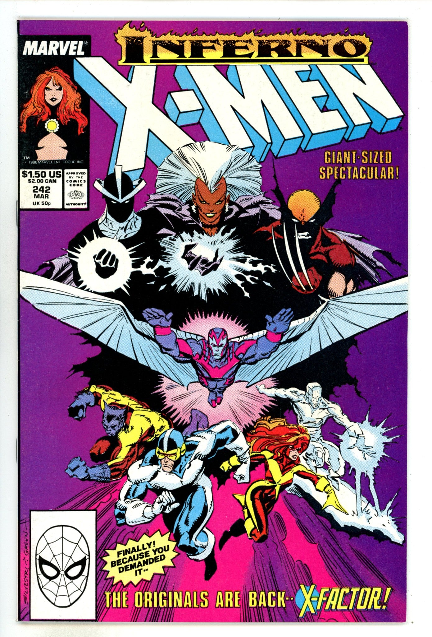 The Uncanny X-Men Vol 1 242 Mid Grade (1989) 