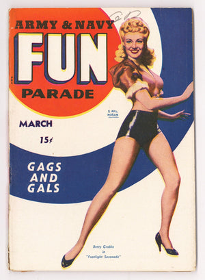 Army and Navy Fun Parade Vol 1 12 FN- (5.5) (1943) 