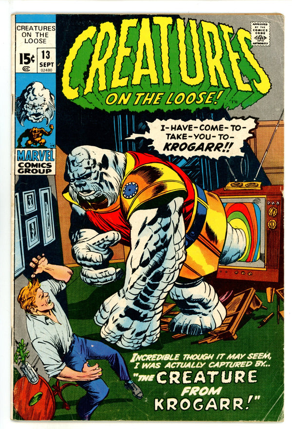 Creatures on the Loose 13 VG+ (4.5) (1971)