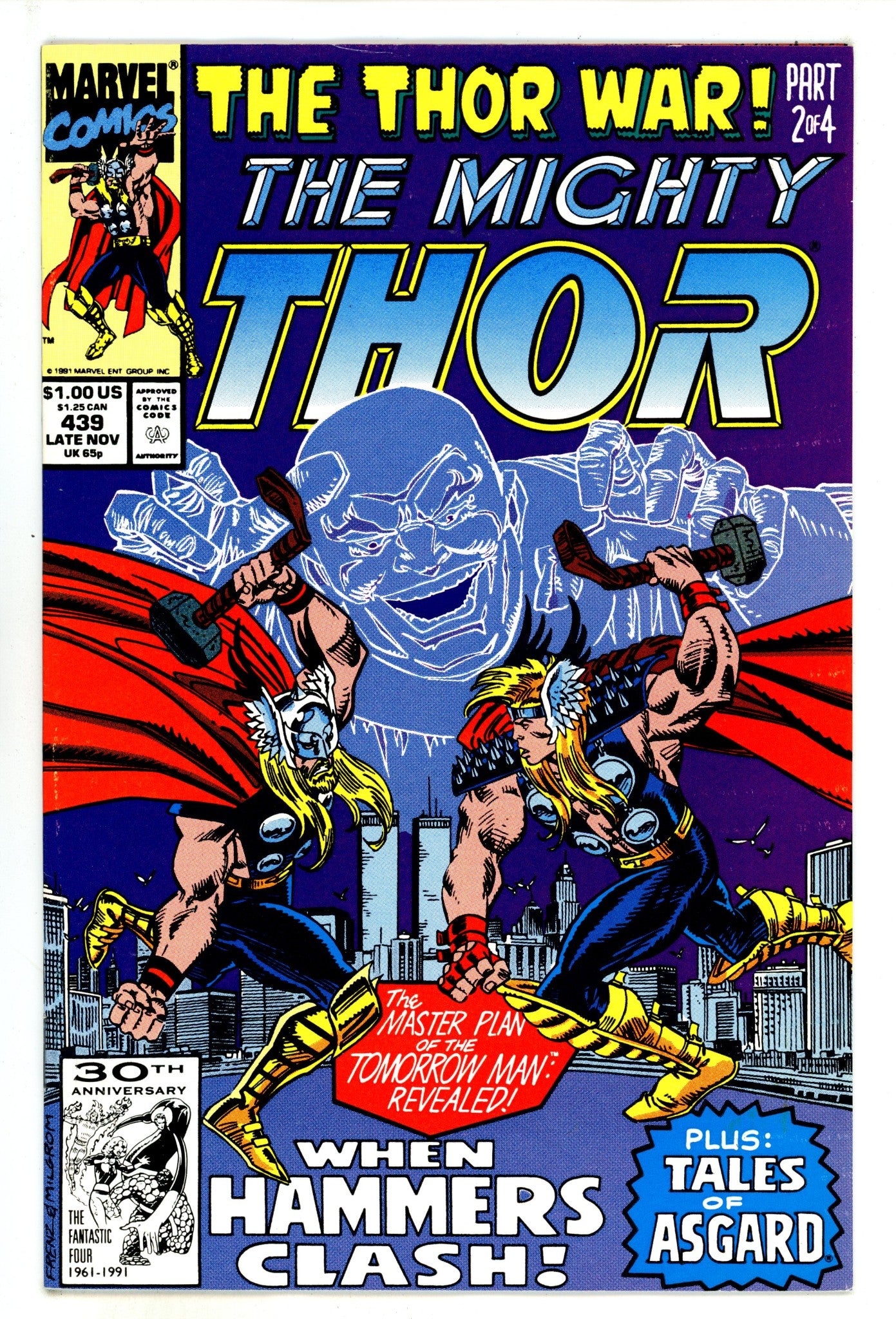 Thor Vol 1 439  Mid Grade   (1991)        